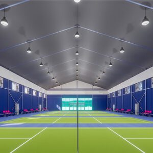 Badminton court tent